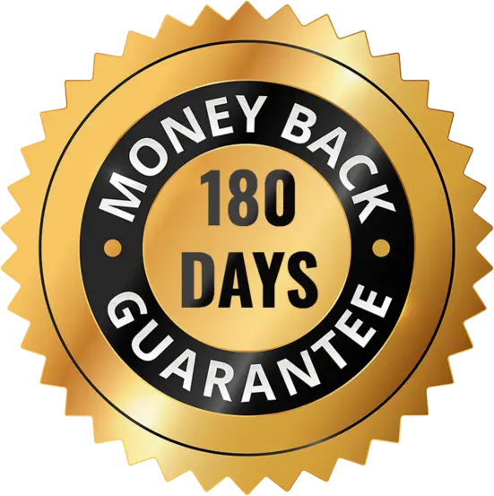 SodaBurn 60-day money-back guarantee badge